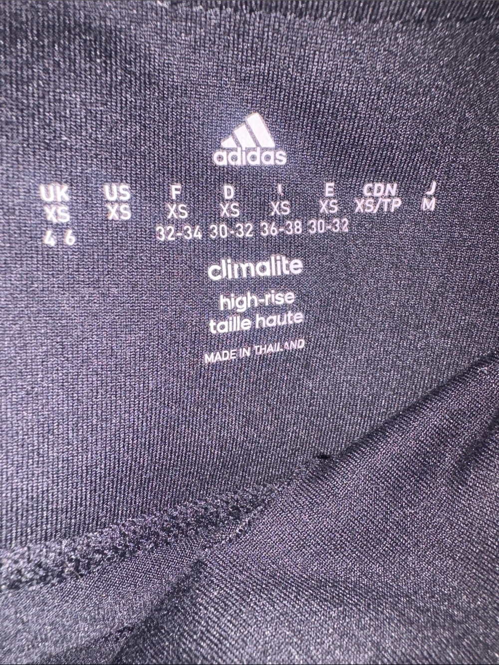 adidas Black High-Waist Performance Leggings - Picture 4 of 4